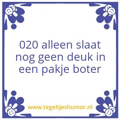 Tegeltje: boter