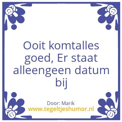 Tegeltje: Marik