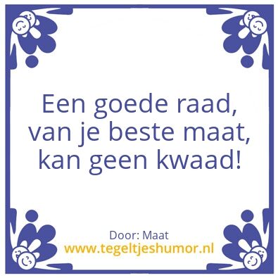 Tegeltje: Raad