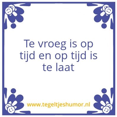 Tegeltje: Te