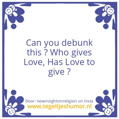 Tegeltje: Debunk This !