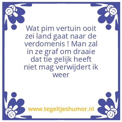 Tegeltje: a