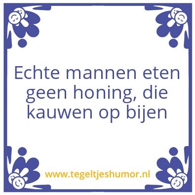 Tegeltje: Honing