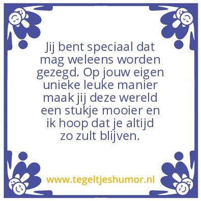 Tegeltje: JIJ