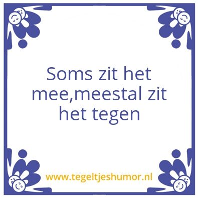 Tegeltje: Feike