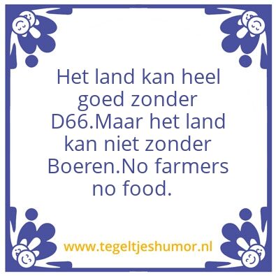 Tegeltje: Farmer