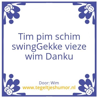 Tegeltje: Tim