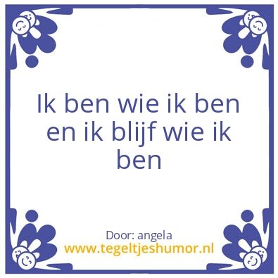 Tegeltje: cool