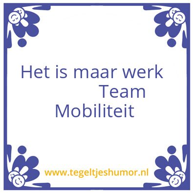 Tegeltje: Wek