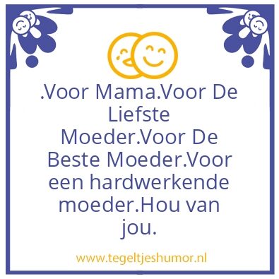 Tegeltje: Mama