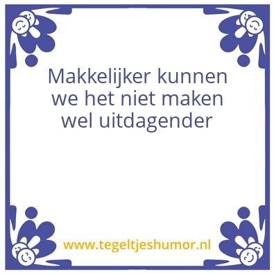 Tegeltje: Wzd