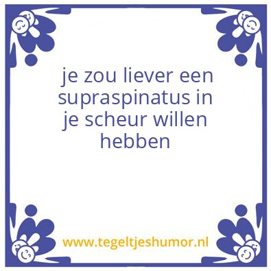 Tegeltje: Scheur