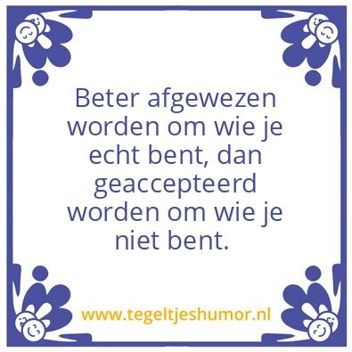 Tegeltje: Afgewezen