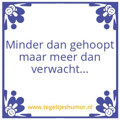 Tegeltje: Hoop