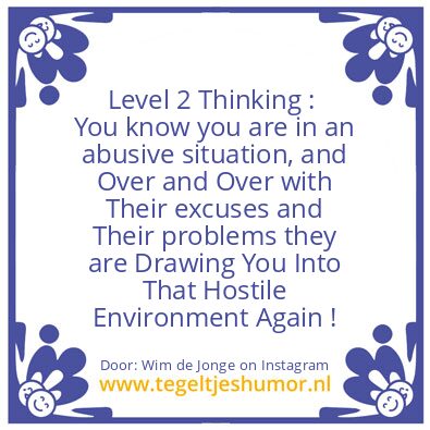 Tegeltje: Level 2 Thinking