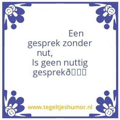 Tegeltje: Gesprek