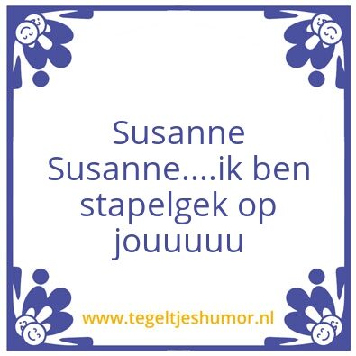 Tegeltje: X