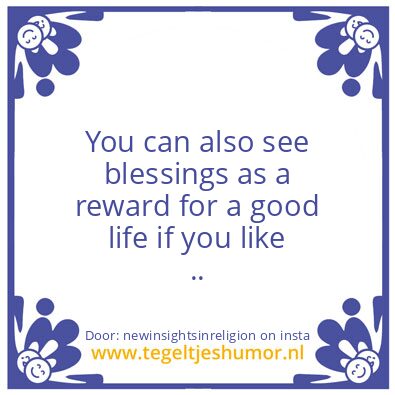 Tegeltje: Blessings