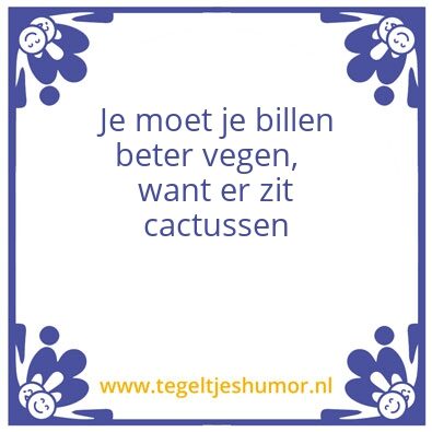 Tegeltje: Cactussen