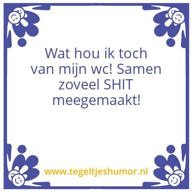 Tegeltje: WC