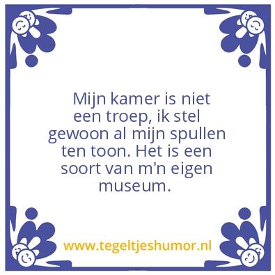 Tegeltje: Museum