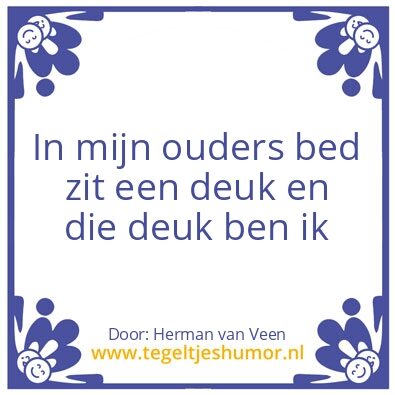 Tegeltje: Feit