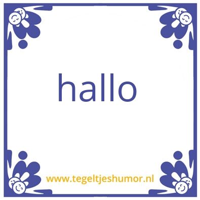 Tegeltje: test