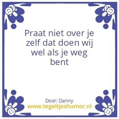 Tegeltje: Danny