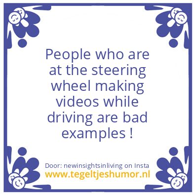 Tegeltje: bad examples !