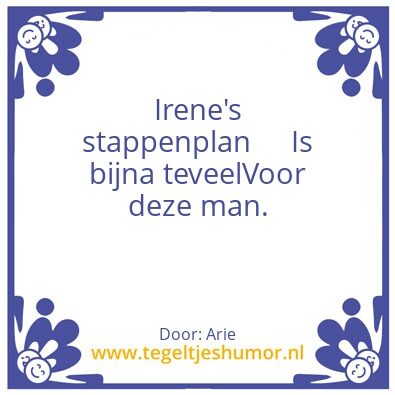 Tegeltje: Stappenplan