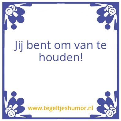 Tegeltje: test