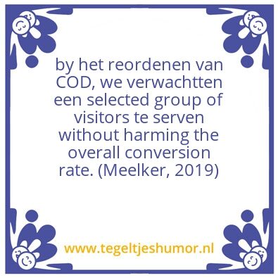 Tegeltje: no