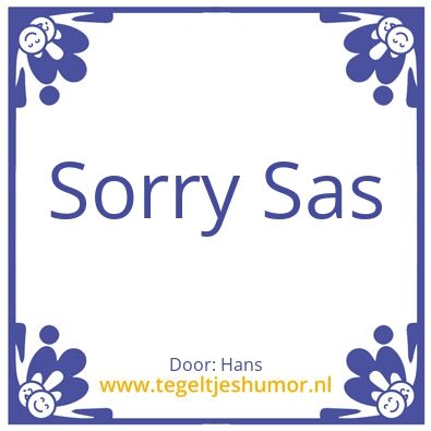 Tegeltje: Tegel