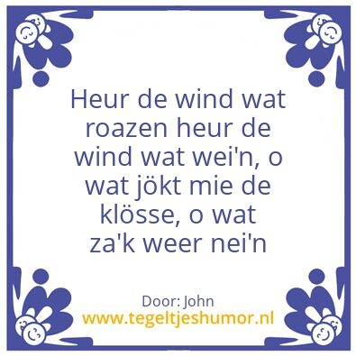 Tegeltje: Wind