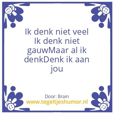 Tegeltje: Tegel