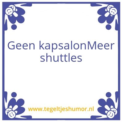 Tegeltje: Kapsalon