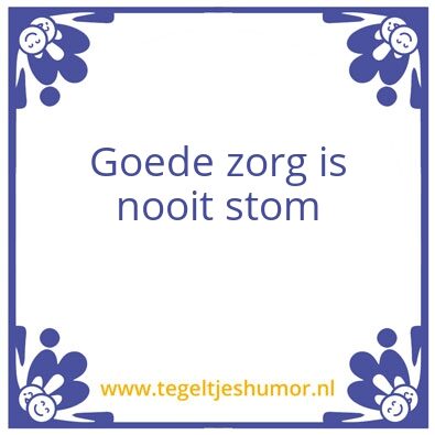 Tegeltje: Zorg