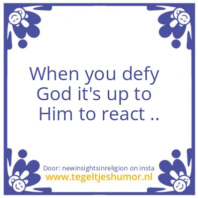 Tegeltje: God.