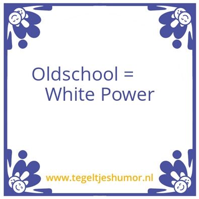 Tegeltje: Oude school