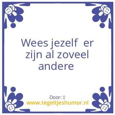 Tegeltje: leven.