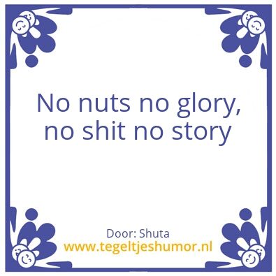Tegeltje: Nuts