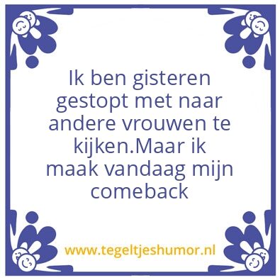 Tegeltje: Comeback
