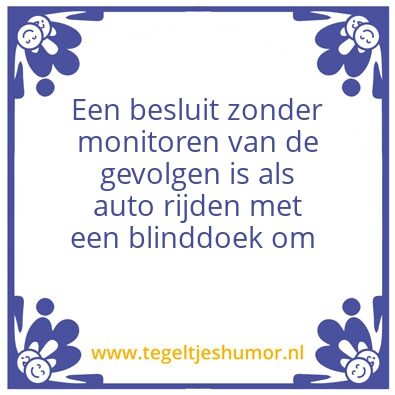 Tegeltje: monitoren