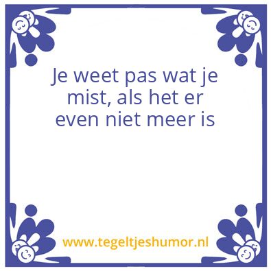 Tegeltje: Weg