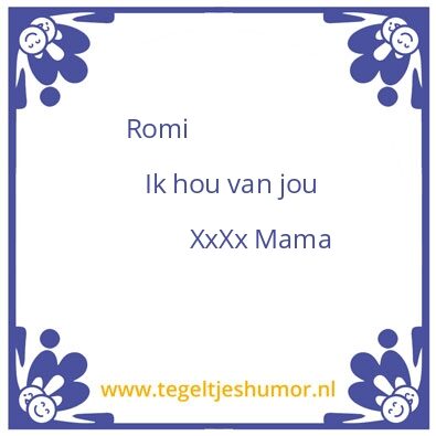 Tegeltje: Romi