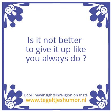 Tegeltje: Another question :