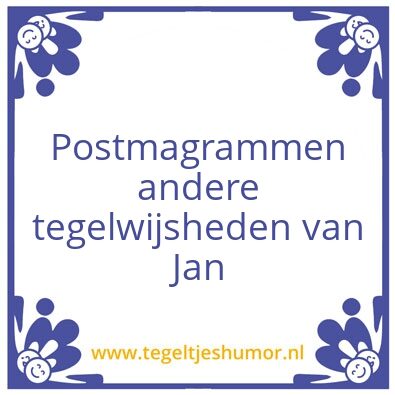 Tegeltje: Jan