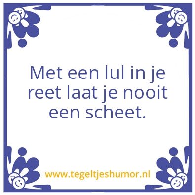 Tegeltje: scheet