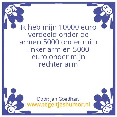 Tegeltje: jan