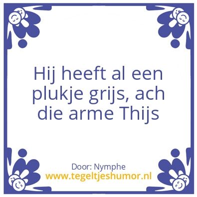 Tegeltje: Thijs